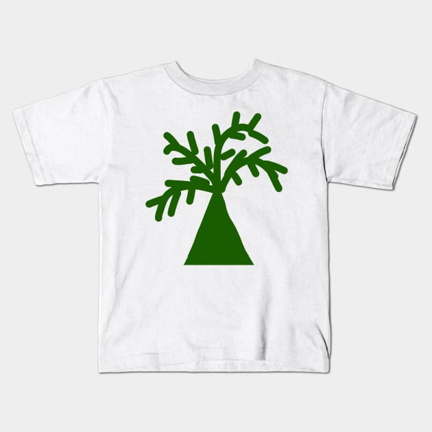 green coconut tree design Kids T-Shirt by Artistic_st